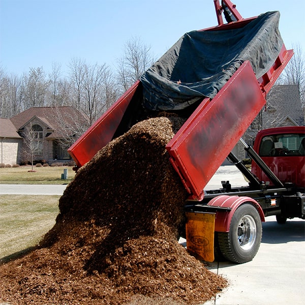 we can accommodate mulch delivery drop-offs in a variety of locations, but there may be restrictions in certain areas